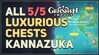 All 5 Kannazuka Luxurious Chest Puzzles Genshin Impact