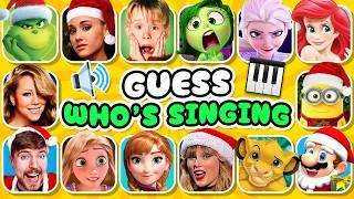 Guess Who's Singing  CHRISTMAS Song Edition  | Mariah Carey, Home Alone, Grinch