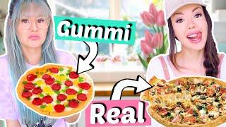 Gummi Food vs. Real Food ️BFF Battle| ViktoriaSarina