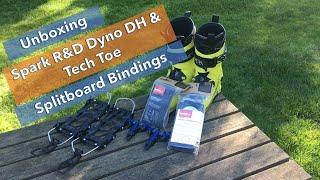 Spark R&D Dyno DH & Tech Toe Hardboot Splitboard Binding Unboxing