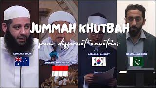 Jummah khutbah in different countries | Friday prayer | One ummah |