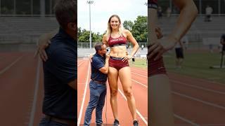 World's tallest female sprinter #shorts #tallwoman #tallgirlfriend #sprinter #trackandfield