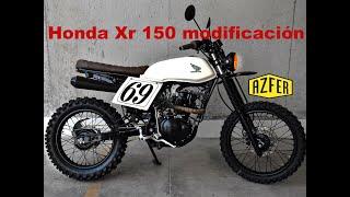 Review Honda XR 150 Custom Scrambler // Modificación y adaptaciones// Cafe Racer // AZFER CUSTOM