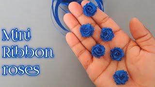 Ribbon Flowers / How to make ribbon flowers / Easy making with needle / Amazing Ribbon Tricks