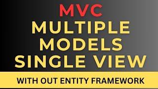 MVC multiple models in single view without entity framework