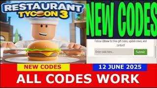 *NEW CODES* [Alpha] Restaurant Tycoon 3 ROBLOX | ALL CODES | 12 JUNE 2025