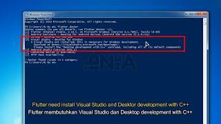 Fix Flutter Issues, Visual Studio not installed and Install Desktop Development with C++