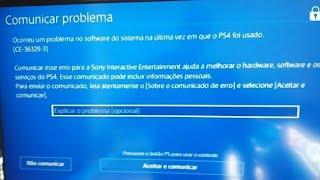 Como Resolver Erro de Software CE-36329-3 PS4 - JeanChimento