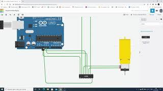 Tinkercad Урок №16 - Подключение H-мост к Arduino  UNO #Tinkercad