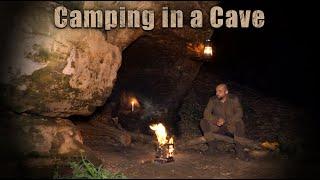 Solo Camping in a Coastal Cave - Cliff top Wood Stove Cooking