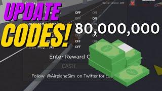 *NEW* UPDATE! CASH* CODES! [UPDATE] Airplane Simulator ROBLOX