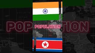 India Vs North Korea - Comparison Video #shorts #trending #comparison #entertainment