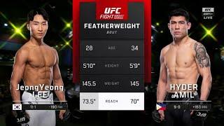 Hyder Amil vs Jeong Yeong Lee UFC Highlights