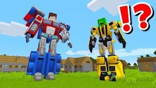 JJ and Mikey Become TRANSFORMERS CHALLENGE in Minecraft / Maizen Minecraft