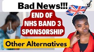 Breaking News! An email from the NHS about Healthcare Assistant band 3 sponsorship. Way forward