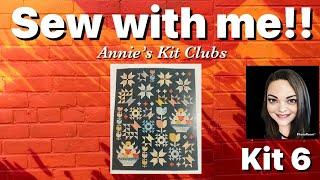 Sew with me! Chestnut Grove Nutmeg Block of the Month from Annie’s Kit Clubs - Kit 6