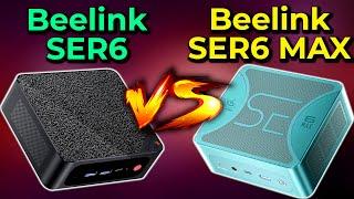 Beelink SER6 vs SER6 MAX | R5 6600H/7535HS vs R7 6800H/7735HS Mini PC Gaming Performance Comparison