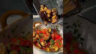 салат с баклажанами без большого количества масла  #рецепты #салат #баклажанырецепт