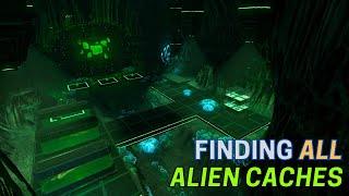 Subnautica but we find ALL ALIEN SANCTUARY CACHES