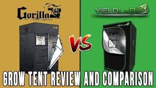 Gorilla Grow Tent Lite vs Yield Lab: Grow Tent Review and Comparison