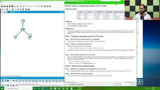 Lab 7.2.3.3 Packet Tracer - Configuring an IPv4 ACL on VTY Lines - Professor Munshi Shams (CCNA 2)