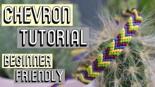 CHEVRON BRACELET TUTORIAL [CC] || Beginner Friendly