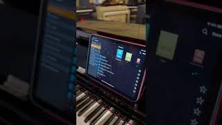Yamaha NU1XA Smart Pianist and selecting songs #yamahapiano #digitalpiano #yamaha #piano