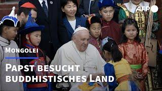 Papst Franziskus zu Besuch in der Mongolei | AFP