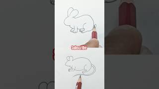 how to draw different type of animals Rat Rebit l Rebit Ret drawing easy #shorts #viral