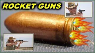 GYROJET ROCKET GUNS!  How they work and we TEST THEM!