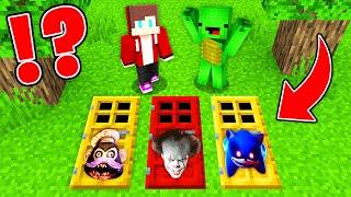 What JJ and Mikey Find BEHIND This SONIC.EXE vs FNAF MONKEY vs PENNYWISE in Minecraft Maizen!