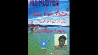 How to fix AC3 Audio Codec in MX Player Easiest Method to Fix It  Less than 1 Min