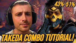 TAKEDA *HIGH DAMAGE* COMBO TUTORIAL: MORTAL KOMBAT 1!