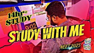 NEET 2025 STUDY WITH ME LIVE 14HR+ PROMODO#medicorahul #neet2025 #live #upsc #studywithme #pwians