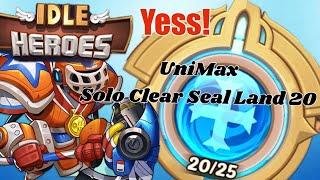 Idle Heroes - Solo UniMax Seal Land Fortress. Tanky abis!! 