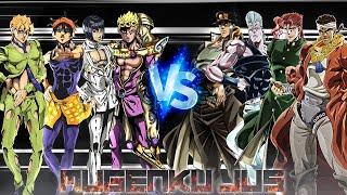 Giorno, Bruno, Fugo, Narancia vs Jotaro, Kakyoin, Polnareff, Avdol [JoJo] ANIME MUGEN JUS