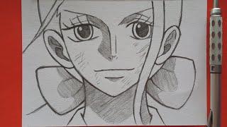 Anime Drawing|How to draw Nico Robin step by step