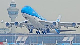 41 HEAVY LANDINGS & TAKE OFFS | A380, B747, A350, B777 | Amsterdam Schiphol Airport Spotting