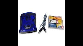 Iomega Zip 250 USB Powered External Drive, USB Cable + 1 Zip Disk Z250USBPCMBP