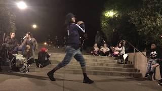 Les Twins | Laurent outside the Palace | Give him his hat back | Shot by Sandy Lee with an iphone