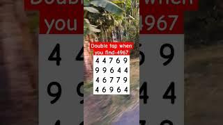 Double tap when you find-4967 #shorts #puzzlegame #brainteaser