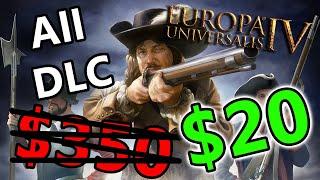 Get all EU4 DLC Worth $350 for $20!!!