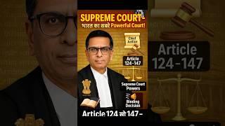 #SupremeCourt Explained – #Articles124 to #Article147  #lawyer #LLB ##lawshorts #cji #chief