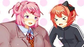 ЛЮТЫЙ УГАР В ДОКИ ДОКИ! ГОПНИК САЁРИ, КАЧОК НАЦУКИ! - Doki Doki Do You Lift Club #1