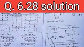 Q. 6.28: Design a counter with the following repeated binary sequence 0, 1, 2, 4, 6 Use D flip-flops