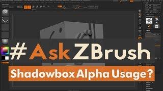 #AskZBrush: “Is there a way to import alphas into Shadowbox, rather then starting from scratch?”