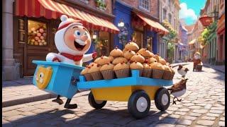 The Muffin Man’s Sweet Treats | Baking Song for Toddlers | Fun Counting Rhyme for Kids