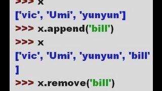 Python Lists and Tuples - append, remove, insert, tuple()