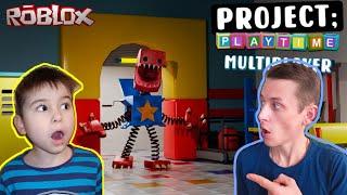 УБЕГАЕМ ОТ БОКСИ БУ В РОБЛОКС! Project Playtime Multiplayer Roblox