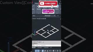 How To Convert 2D floor plan into 3D in AutoCAD ||Extrude || Region #cadfocusmanjunath